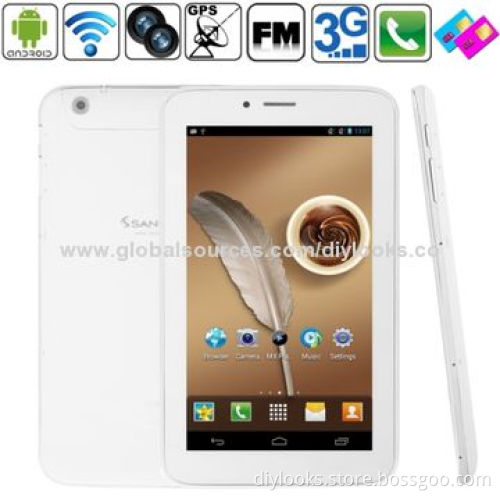 SANEI G605 White, 6.5-inch Capacitive Touch Screen Android 4.1 Tablet PC with 3G Mobile Phone